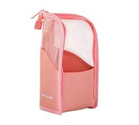Portable Makeup Brush Organizer, Lightweight Standing Toiletry Bag for Travel, Ideal for Women, Girls, and Beauty Enthusiasts, Storing Brushes, Pencils, Skincare at Home, Vanity, Luggage, Or Hotel