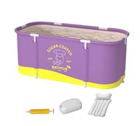 portable pliable renforcée grande capacité | Baignoire de glace pour extérieur, jardin, terrasse, maison, camping, été, natation, lavage 115 x 60 x 50 cm