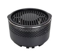Portable Poêle à barbecue portable au charbon de bois, mini poêle antiadhésif avec grillage et rôtissoire, petit sans fumée, for pique-nique dans la cour Camping