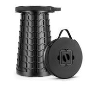 Portable Tabouret Pliant, Haut et Large Améliorés Tabouret Reglable en Hauteur pour l'Exterieur, Camping, Barbecue, Randonnée & Pêche