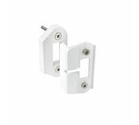 PORTAC Gâche et butée en Composite pour serrure de portillon - Blanc Ral 9016