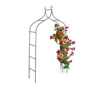 Portail à rosier arche de jardin treillis métallique 1,8 kg noir résistant