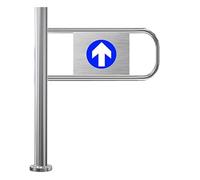 Portail automatique en métal pour entrepôt et accès piéton - Porte unidirectionnelle sécurisée pour couloirs, magasins, centres commerciaux - Solution de sécurité durable pour les entrées contrôlées
