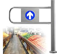 Portail battant Automatique pour entrées de supermarché, Porte à Fermeture Automatique, portillon de sécurité à Ressorts, Porte d'accès en Acier Inoxydable