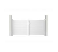Portail battant - Casanoov - EIGER - 3m H.145cm - Blanc - Aluminium