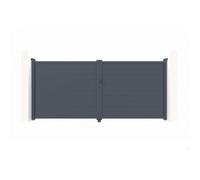 Portail battant - Casanoov - EIGER - 3m H.176cm - Gris anthracite - Aluminium
