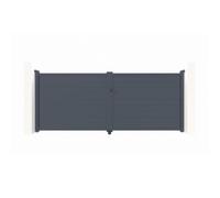 Portail battant - Casanoov - EIGER - 4m H.161cm - Gris anthracite - Aluminium