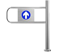 Portail battant d'entrée de supermarché - Porte métallique de sécurité unidirectionnelle pour entrepôt et bibliothèque - Portillon piéton à Fermeture Automatique, 50×100
