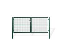 Portail battant grillagé - Casanoov - OLGA - 3m H.131cm - Vert - Acier