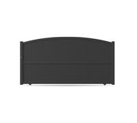 Portail coulissant, modèle Narbonne, aluminium, anthracite, systèmes de fixation flexibles, personnalisable