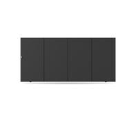Portail coulissant, modèle Paris, aluminium, anthracite, systèmes de fixation flexibles, personnalisable