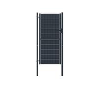 vidaXL Portail de clôture - PVC et acier - 100 x 164 cm - Anthracite