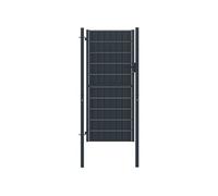 vidaXL Portail de clôture PVC et acier 100x204 cm - Anthracite