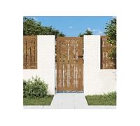 vidaXL Portail de jardin 85x200 cm - Acier corten