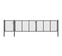 vidaXL Portail de jardin Acier - 500 x 150 cm - Anthracite