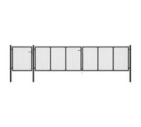 Portail De Jardin Acier 500 X 75 Cm Anthracite