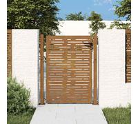 vidaXL Portail de jardin Portillon 100x125 cm Acier Corten Conception de carré