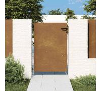 vidaXL Portail de jardin Portillon avec serrure 85x125 cm Acier Corten Barrière de sécurité