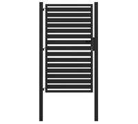 Portail de jardin verrouillable en aluminium - vidaXL - 100x150 cm - Noir - Aluminium - Résistant aux intempéries