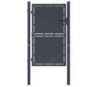 vidaXL Portail de jardin Acier 100x150 cm Anthracite Battant