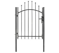 vidaXL Portail de jardin Woerden Panneau de Porte Portillon de Jardin Portail de Terrasse Jardin Patio Extérieur Cour 1x1,25 m Acier