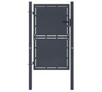 vidaXL Portail de jardin en acier 100 x 125 cm anthracite battant