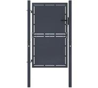 Vidaxl Portail De Jardin Acier 100 X 200 Cm Anthracite