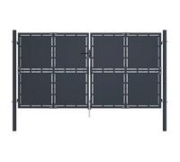 Portail De Jardin Acier 300 X 200 Cm Anthracite
