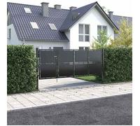 Portail de jardin - vidaXL - Acier - 350 x 125 cm - Anthracite