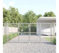 Portal De Jardin Maille Argenté 300x175 Cm Acier Galvanisé Vidaxl Vidaxl