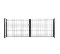 Portail grillagé Square passage 4m ht 1m20 gris anthracite