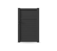 Portail, Portillon, modèle Boulogne, aluminium, anthracite, systèmes de fixation flexibles, personnalisable