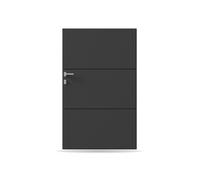 Portail, Portillon, modèle Clamart, aluminium, anthracite, systèmes de fixation flexibles, personnalisable