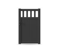 Portail, Portillon, modèle Meaux, aluminium, anthracite, systèmes de fixation flexibles, personnalisable