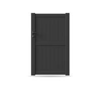 Portail, Portillon, modèle Narbonne, aluminium, anthracite, systèmes de fixation flexibles, personnalisable