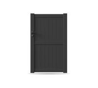 Portail, Portillon, modèle Nîmes, aluminium, anthracite, systèmes de fixation flexibles, personnalisable