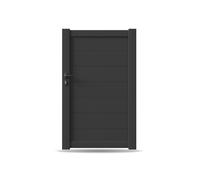 Portail, Portillon, modèle Orléans, aluminium, anthracite, systèmes de fixation flexibles, personnalisable
