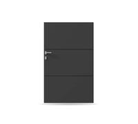 Portail, Portillon, modèle Valence, aluminium, anthracite, systèmes de fixation flexibles, personnalisable