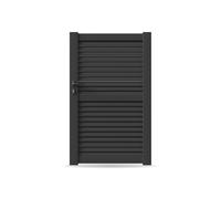 Portail, Portillon, modèle Vannes, aluminium, anthracite, systèmes de fixation flexibles, personnalisable