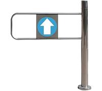 Portails D'import-Export Métalliques pour Supermarché, Portail De Sécurité Battant à Sens Unique à Ouverture à 90°, Portes D'accès Piétonniers à Fermeture Automatique pour Magasins Right-50x100cm