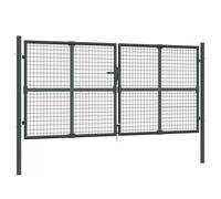 Portal De Jardin Maille Anthracite 300x175 Cm Acier Galvanisé Vidaxl Vidaxl