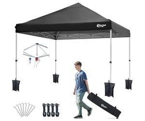 PORTAL Tonnelle de Jardin Extérieur 3x3 Barnum Pliante | Imperméable 1000mm Pop-up Qualité Commerciale Professionnel Camping Canopée Ignifugé anti UV avec Poids Toile