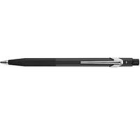 portaminas caran d-ache fixpencil negro con clip 2 mm con afilador en el pulsador y sujeccion de caucho