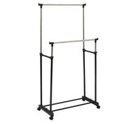 5five Portant à vêtements Icare – double à roulettes, 2 rails