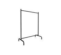 Portant à vêtements à roulettes Structure en métal noir - Longueur 104x Hauteur 135 x Largeur 48 cm- -