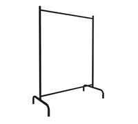 Portant à vêtements à roulettes Structure en métal noir - Longueur 104x Hauteur 135 x Largeur 48 cm