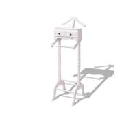 vidaXL Portant à vêtements avec armoire Bois Blanc