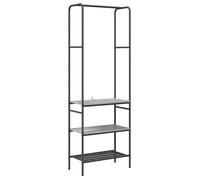 Portant à vêtements avec étagères - vidaXL - Sonoma gris - 60x30x171 cm - Bois d'ingénierie - 3 étagères