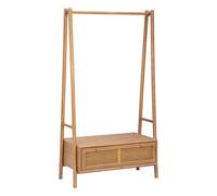 Portant à Vêtements Avec Tiroir "Tiria" 162cm Marron