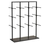 Portant à vêtements décontractés Robuste, Barre de Suspension Double Face, présentoir métallique réglable, Convient aux magasins de détail et aux particuliers, 130 cm, Noir (100 x 40 x 130 c